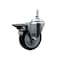 Service Caster 4 Inch Black Polyurethane 38 Inch Threaded Stem Caster with Brake SCC-TS20S414-PPUB-BLK-PLB-381615 - alternate 1